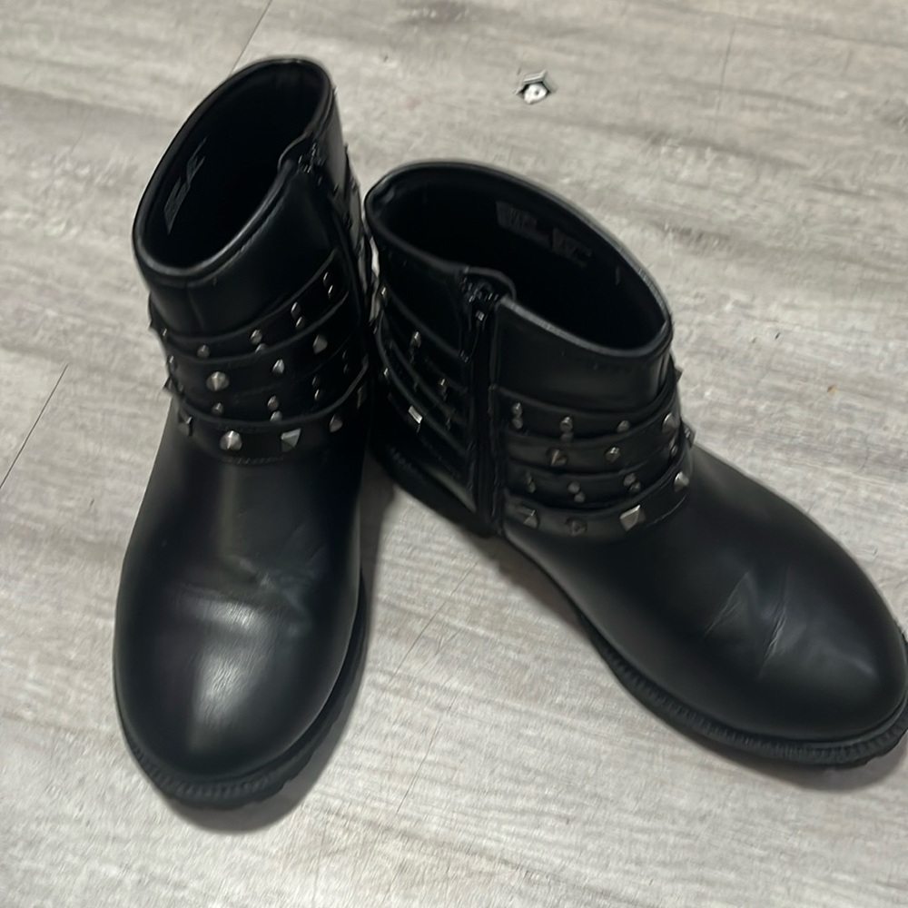 Wonder Nation Black Kids Boots
